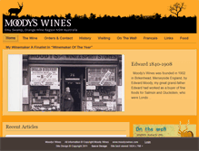 Tablet Screenshot of moodyswines.com